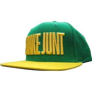  Shake Junt Mainline Hat Green/Yellow Snap Back Sports 