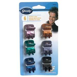  Goody Fashion Hair Clips, Assorted Colors, 6 Count Packs 