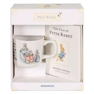  Wedgwood Original Peter Rabbit Mug and Book Set Kitchen 