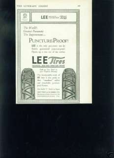 1914 Lee Tire Co. CONSHOHOCKEN, PA Ad  
