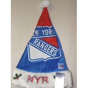  New York Rangers 2011 Colorblock Runoff Plush Santa Hat 