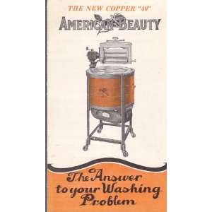   Beauty Copper 40 Washer Color Illustrated Brochure 
