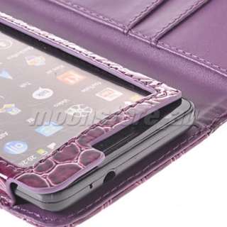 LEATHER CASE COVER FOR SAMSUNG I9100 GALAXY S 2 PURPLE  