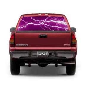  View Thru Electric Lightning Window Graphic Automotive
