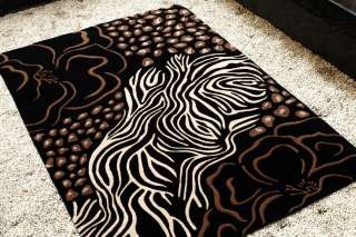Animal Prints NEW Area Rugs 8x10 Black Leopard Carpet  
