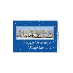  winter wonderland happy holidays neighbor Card Health 