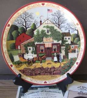 Hometown Memories 1 Collectible Plate Small Talk Nice  