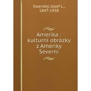   obrÃ¡zky z Ameriky SevernÃ­ Josef L., 1847 1938 KoenskÃ½ Books
