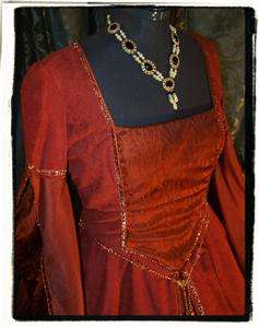 Fire and Flame Tudor Court Dress Renaissance costume Gown B 43 