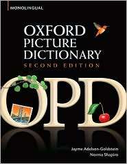 Oxford Picture Dictionary Monolingual English English Dictionary for 