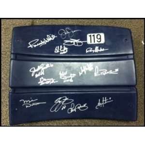  Dallas Cowboys Legends Autographed/Hand Signed Stadium Seat 