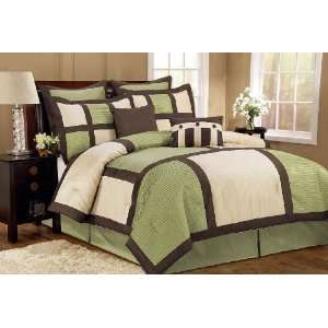  Duck River Textile Palermo King Comforter Set, Green