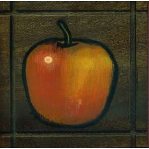  NARANJO ARTWORKS   Hand Painted   Still Life   Red Apple 