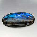 33.25ct Natural Mined Stone Oval Cabochon Rainbow Blue Labradorite for 
