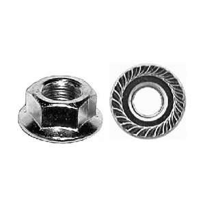    100 1/4 20 Spin Lock Nut With Serrations 19/32 Flange Automotive