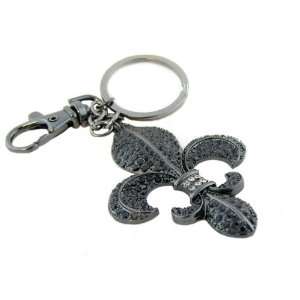  Hematite Tone Key Chain   5.5 L Jewelry