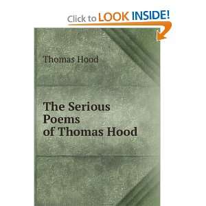  The Serious Poems of Thomas Hood Thomas Hood Books