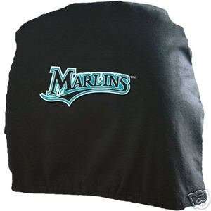  Florida Marlins Head Rest Covers   Set of 2 Sports 