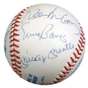  Mickey Mantle Signed Ball   500 HR Club AL 11 Signatures 