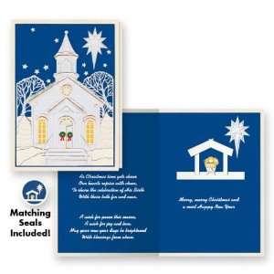  Church and Creche Non Personalized Card Set of 20 Health 
