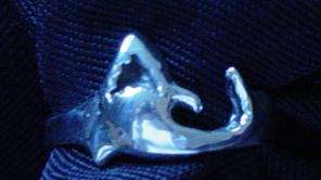 Shark RING Sterling Silver JAWS Sea creature Jewelry  
