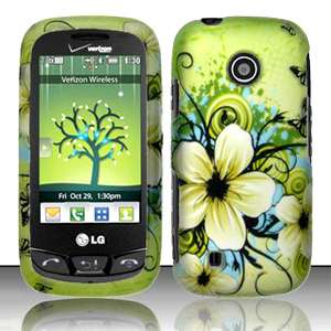 SnapOn Cover Case 4 LG COSMOS TOUCH VN270 Hawaii Flower  