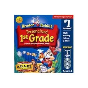 New Learning Company Reader Rabbit Per 1st Grade Dlx 2cd Jc USE With 