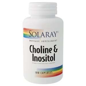  Solaray   Choline & Inositol, 500 mg, 100 capsules Health 
