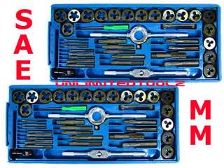 80 PCS TAP AND DIE METRIC & SAE SCREW EXTRACTOR REMOVER  