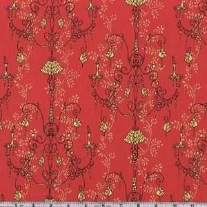  45 Wide Zazu Chandelier Lace Raspberry Fabric By The 