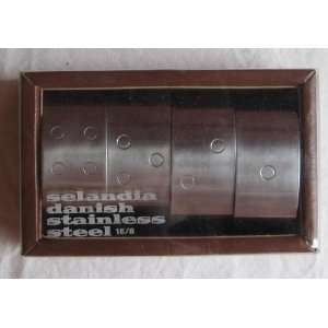  Selandia Danish Stainless Stell Napkin Rings 18/8 