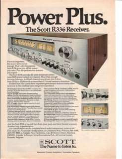 1977 Scott R336 Receiver Ad  