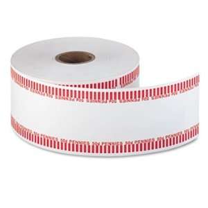  Automatic Coin Rolls, Holds 50 Pennies, White/Red, Approx 