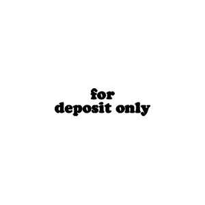  FOR DEPOSIT ONLY Self Inking Stamp  Brown