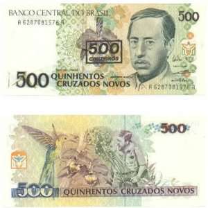   1990) 500 Cruzeiros on 500 Cruzados Novos, Pick 226b 