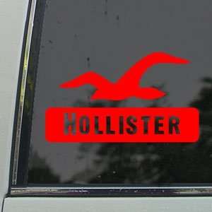  Hollister Red Decal Jacket Hoodie Jeans Shirts Car Red 