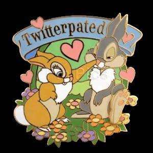 HTF Disney TWITTERPATED Miss Bunny & Thumper LE 500 Pin  