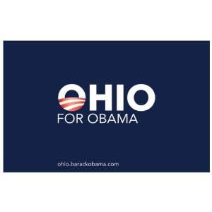   Obama   (Ohio for Obama) Campaign Poster 17 x 11