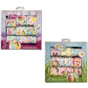  2 BOXES Disney Princess Sticker Roll Box and Tinkerbell 