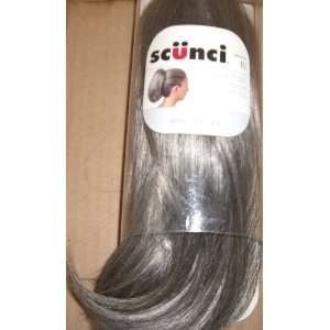  Scunci Faux Hair 8.5 Short Straight Jaw Clip Grey Beauty