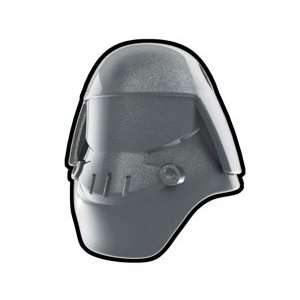  Silver Cold Assault Helmet   LEGO Compatible Minifigure 