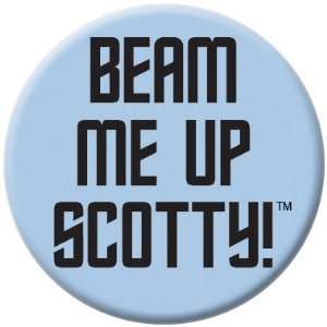  Star Trek Beam Me Up Scotty Button 81417 Toys & Games