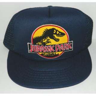 Jurassic Park Movie Logo Embroidered Patch Baseball Hat, NEW UNUSED 