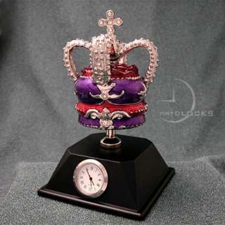 Mini Clock, Minature Extraordinary KINGs CROWN #3  