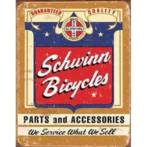 Schwinn Bicycle Parts Accessories Metal Sign Nostalgic  