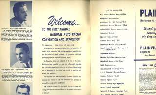 1951 NATIONAL AUTO RACING Program 1st NARCE HARTFORD CT  