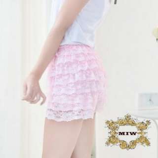   Fashion 8 layers Lace Mini Culottes HOT Short ONE SIZE for XS S  