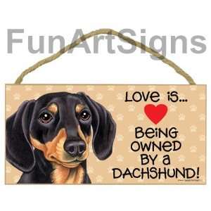  Dachshund (Black & Brown)   Love Is Being Owned By A Dachshund 