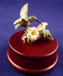 Northern Rose Music Box   Hummingbird Miniature  