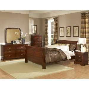 HOME ELEGANCE 549T 1 CHATEAU BROWN COLLECTION QUEEN BED 5 PIECES 